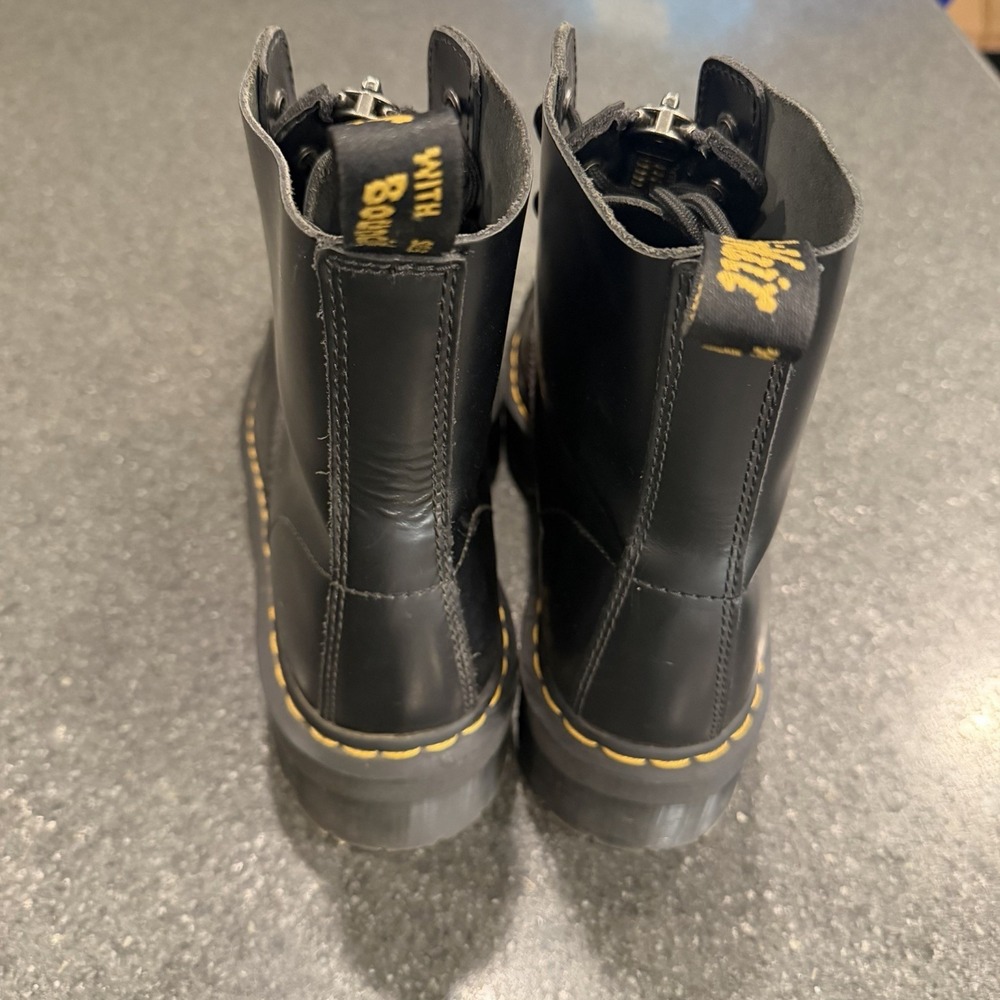 Dr Martens Black Smooth Sinclair Platform Combat Boots US 11  EU 43 - Picture 4 of 8